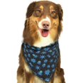 thumbnail image 6 of Disketp Blue Octopus Dog Bandanas 1PC Triangle Adjustable Puppy Bandana Bib Handkerchief for Large Medium Girl Dogs Pets Gift, 6 of 6