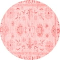 thumbnail image 1 of Ahgly Company Indoor Round Oriental Red Traditional Area Rugs, 7' Round, 1 of 4