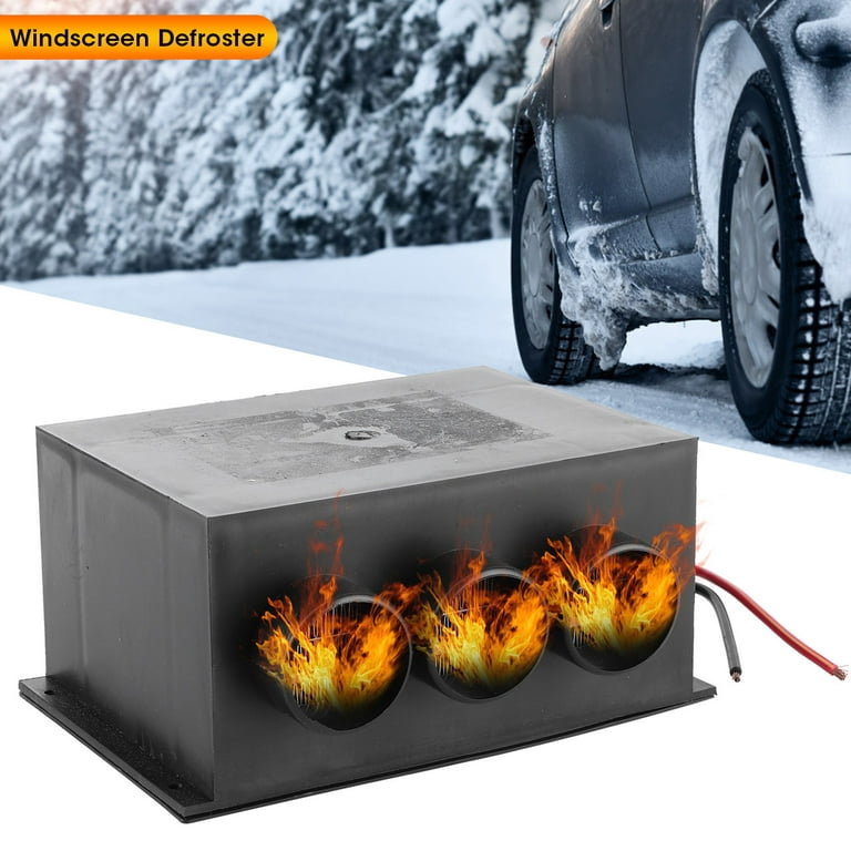 Automobile Interior Heater, 12V 600W‑800W Dual Gear 3 Hole Compact Car  Demister Winter Fast Heating Warmer Frost Removing Low Noise Car Windshield