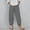 Gray-24, variant on Summer Capris for Women 2025 - Plus Size Casual Wide Leg High Waist Cropped Pants Blue Pants Size XL