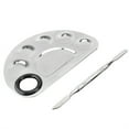 thumbnail image 1 of Makeup Mixing Palette Stainless Steel Fine Workmanship Reusable Solid Convenient Cosmetic Palettes for Beauty Salon Daily Life Type 6, 1 of 7