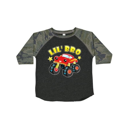 

Inktastic Monster Truck Little Bro Gift Toddler Boy Girl T-Shirt
