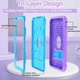 thumbnail image 4 of SUPNICE Case for iPad (A16) 11th/10th Generation (11/10.9 inch) 2025/2022, Heavy Duty Shockproof Rugged Protective iPad 11th/10th Generation Case with Kickstand & Pencil Holder, Purple 2, 4 of 7