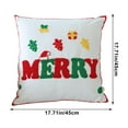 thumbnail image 3 of Ganfancp Christmas Pillowcase Alphabet Pillowcase Christmas Pillowcase Christmas Pillow Decoration Sofa Pillow Home Bed Pillow Ofertas Del Día Funda de Almohada X 1, 3 of 6