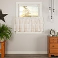 thumbnail image 4 of VHC Brands Simple Life Ruffled Cotton Tier Curtain Set, Creme (2 Panels), 4 of 5