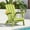 Light Green, variant on SUUNYN Folding Adirondack Chair, HDPE All-Weather Fire Pit Chairs, Plastic Adirondack Chairs with 2 Cup Holder, Grey
