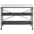 thumbnail image 2 of Crosley Furniture Madeleine Console Table, Steel with Faux Marble Top, 2 of 5