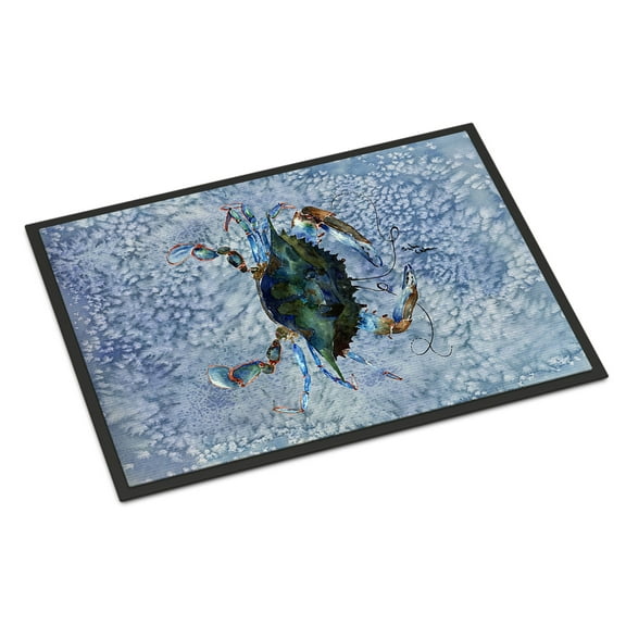 Carolines Treasures 8151-MAT Crab Doormat 18x27 27"L x 18"W multicolor