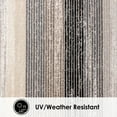 thumbnail image 4 of Nicole Miller New York Patio Sofia Estelle Contemporary Abstract Striped Indoor/Outdoor Area Rug, Grey/Mustard, 5'2"x7'2", 4 of 8