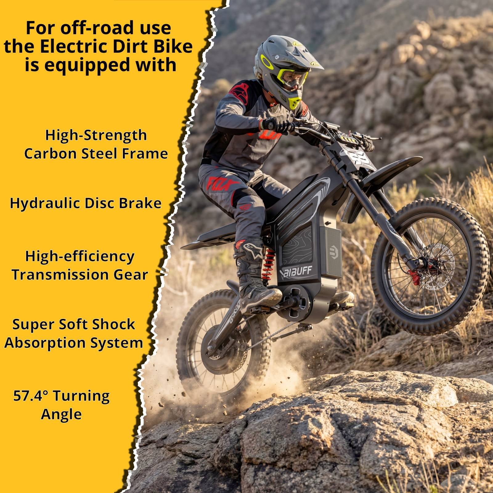 7500W Electric Motorcycle for Adult, Electric Dirt Bike for 50 Mph, 72V 30Ah Removable Battery, Range Up to 70 Mile, High-Strength Carbon Steel Frame