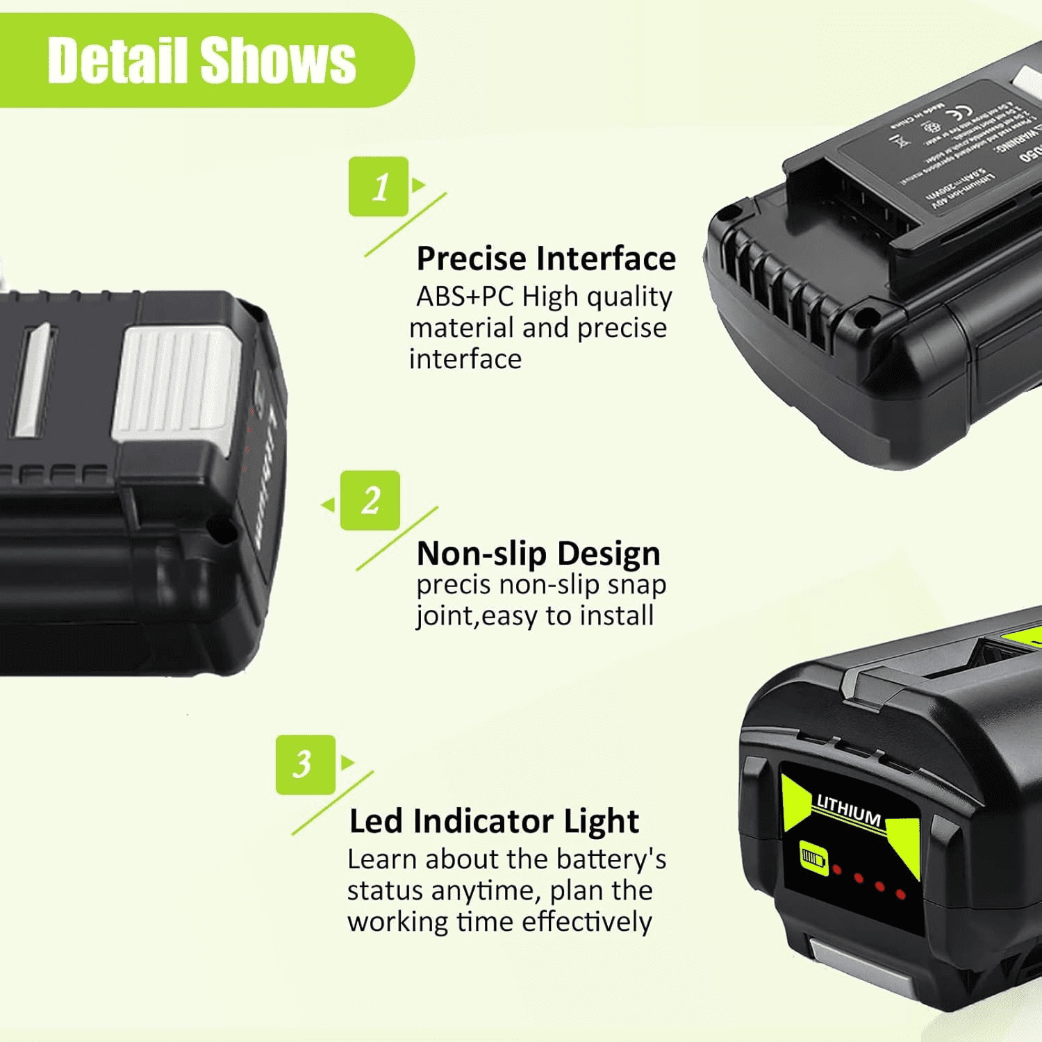 2 Pack 40V 8.0Ah Replacement for Ryobi 40v Battery Compatible with Ryobi Battery 40V Fit for Ryobi Battery OP4060 OP4015 OP4026 OP40201 OP40261 OP4030 OP4040 OP40401 OP4050 OP40501 Rapid Rechargeable