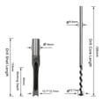 thumbnail image 2 of Amdohai 12.7mm Hole Drill Hole Reaming Auger Eyes Mortising Chisel DIY Woodworking Tool, 2 of 7