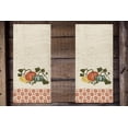 thumbnail image 5 of Beige Bath Hand Towels, 2 Piece, Fall Pumpkins Vines Celebrate Together, 5 of 7