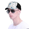 thumbnail image 4 of Lsque Scarf Bear Printed Trucker Hat - Baseball Cap for Men Women - Breathable Mesh Side, Adjustable Fit - for Casual Wear, 4 of 7
