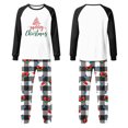 thumbnail image 4 of Grblisyd Christmas Family Matching Pajamas Holiday Nightwear Sleepwear Sets Long Sleeve Top and Plaid Pants Loungewear, 4 of 4