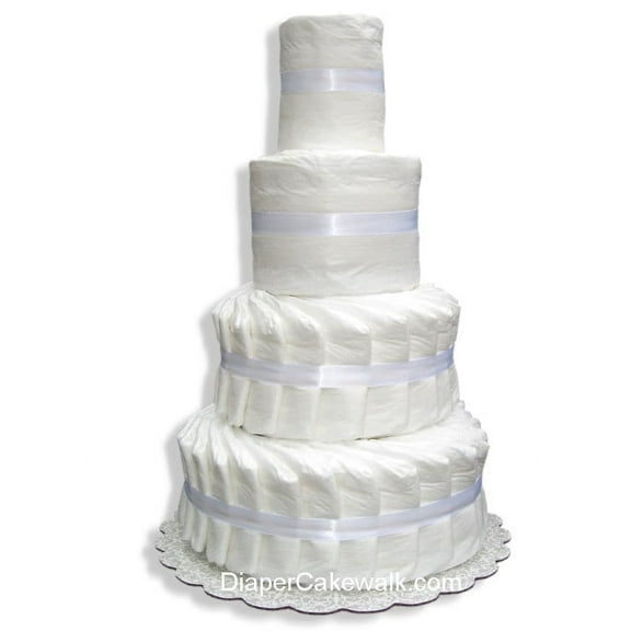 4 tier Do-It-Yourself Diaper Cake