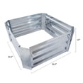 thumbnail image 3 of Pure Garden 23.5” L x 23.5” W x 12” H Galvanized Raised Garden Bed Planter, 3 of 4
