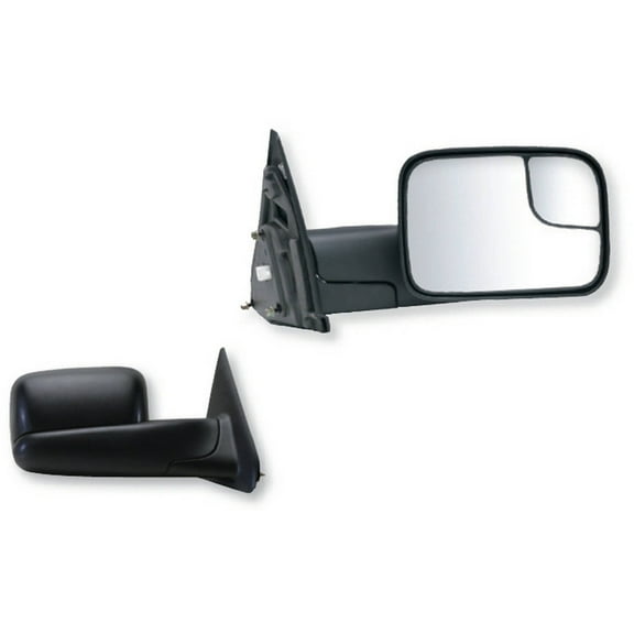 60113-14C - Fit System 02-09 Dodge Ram Pick-Up Truck 1500, 2500, 3500, w/towing pkg, spot Mirror, OEM Style Towing, Pair - check description for fitment