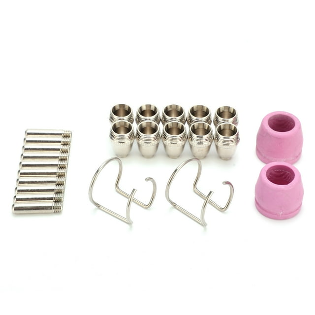 Buse en Céramique, Kit de Consommables de Torche de Découpe Plasma Multifonction Largement Utilisé Durabilité Facile à Utiliser pour Outil de Réparation 12 Pcs, 24 Pcs, 30 Pcs, 55 Pcs, 95 Pcs