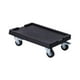 thumbnail image 2 of Soporte para macetas con ruedas giratorias de 360 ​​grados, soporte para plantas rodante, paleta negro, 2 of 9