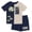 Grey, variant on DC Comics Justice League Boys T-Shirt & Shorts Set, Batman Superman Flash Superhero Lenticular Patch (Navy, 2T)