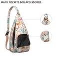 thumbnail image 2 of Pet Lover's Vintage Cat Sling Bag - Floral Cat Design Shoulder Backpack (Organized Multi-Pocket, Stylish & Functional), 2 of 4