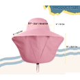 thumbnail image 6 of Minzimin UPF 50+ Sun Protection Hat for Men and Women, Wide Brim Outdoor Beach Fishing Cap with Neck Flap, Breathable Mesh, Windproof, 6 of 7