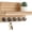 Burnt wood, variant on Key Holder for Wall, Decorative Key and Mail Holder with Shelf Has Large Hooks for Bags, Coats, Umbrella–Paulownia Wood Key Hanger with Mounting Hardware (9.8”W x 6.7”H x 4.2”D)
