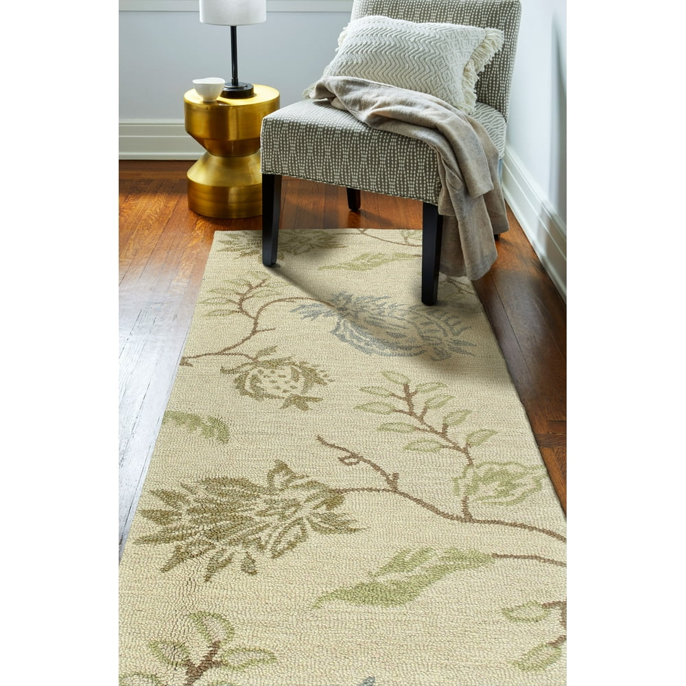 Bashian Stafford Transitional Floral Area Rug