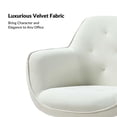 thumbnail image 3 of HULALA HOME Galera Swivel Task Chair with Height Adjustable by  IVORY, 3 of 7