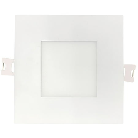 Luxrite LR23759 4-inch Color Adjustable LED Mini-square Panel Recessed Downlight., 1 pc
