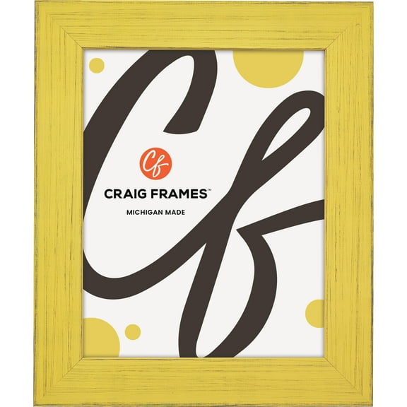 Craig Frames Jasper, 4x6 inch Picture Frame, Country Southern Yellow