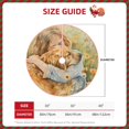 thumbnail image 2 of Rateoe Girl Hugging Dog Flowers Pattern Christmas Tree Skirt with Ties, Christmas Tree Decorations, Farmhouse Christmas Decor Xmas Holiday Decorations-36", 2 of 6