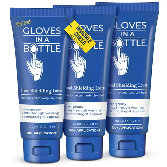 Guantes de loción protectora en una botella de 100 ml (paquete de 3)