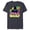 Navy Heather, variant on Darth Vader Bold Graphic Retro Eighties ‘80s Vibe - Short Sleeve Blended T-Shirt for Adults - Customized-Navy Heather