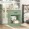 thumbnail image 4 of Homfa Nightstand with Drawer，2 Tier Modern Night Stand Side Table for Bedroom Living Room, Green, 4 of 7