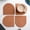 Orange, variant on Food-Grade Silicone Coasters, Multi Purpose Reusable Non-Slip, Heat-Resistant & Waterproof, 5.9" x 5.9" Table Placemats, Desks Dough Coffee Mats, Rv Essentials