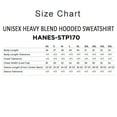 thumbnail image 4 of Hanes Unisex High Visibility Hooded Sweatshirt, 50/50 Cotton/Polyester Hi Vis Reflective Hoodie (Safety-Green, L), 4 of 9