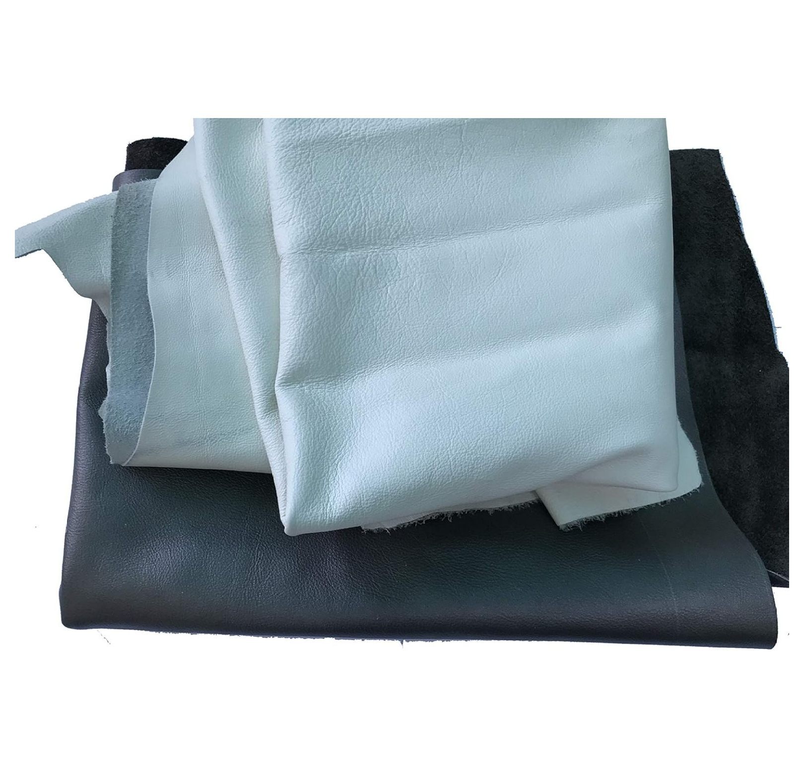 Large Leather Remnants - 2 lbs. (2-3 Pieces per Pack). Colors are Different in Each Pack