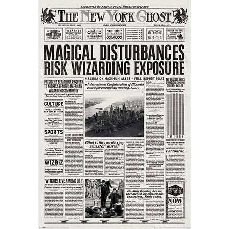 - Fantastic Beasts And Where To Find Them - Movie Poster / Print (The New York Ghost) (Size: 24