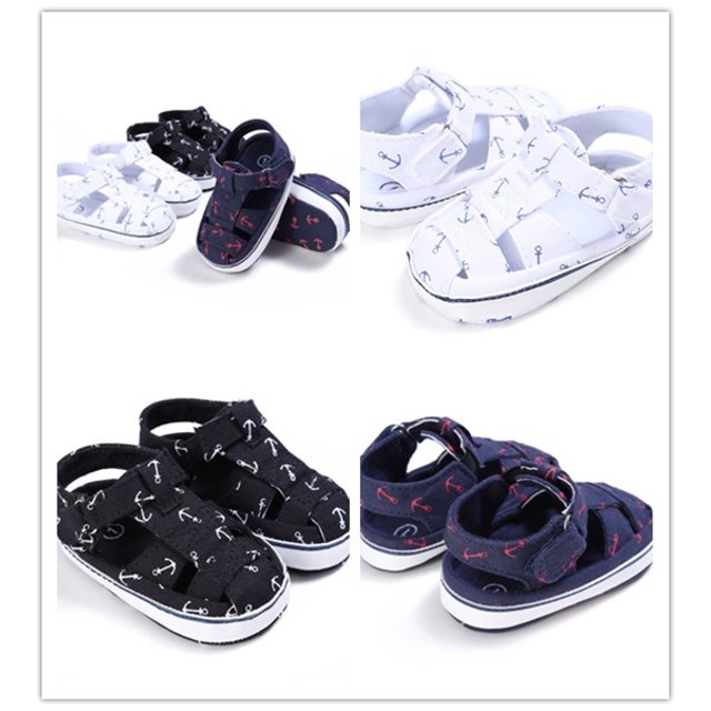 0-18 m Bébé Nourrisson Enfant Garçon Fille Semelle Souple Berceau Tout-Petit Sandales d'Été Chaussures