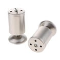 thumbnail image 1 of yuksok 2 Pcs Pieds de Canapé en Acier Inoxydable Remplacement de Pied de Meuble 10cm, 1 of 9