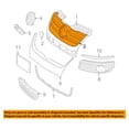 thumbnail image 3 of For 05-10 VW Jetta Front Lower Grille Trim Molding 8-Piece VW1211100 1KM898653, 3 of 5