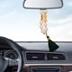 thumbnail image 5 of Estatua de Buda para espejo retrovisor de coche, colgante decorativo para coche. Verde, 5 of 8