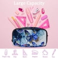 thumbnail image 4 of MUOOUM Pencil Case, Butterflies Tie Dye Paintaing Large Capacity Pencil Pouch Stationery Pen Bag, 4 of 7