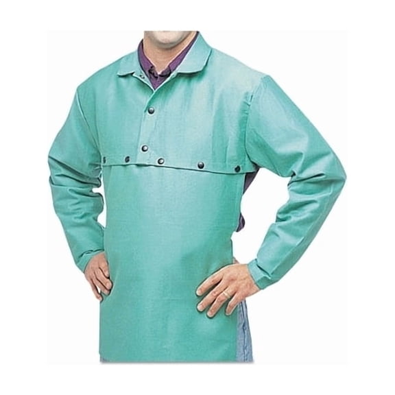 FR Cotton Sateen Cape Sleeves, Snaps, X-Large, Visual Green