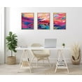 thumbnail image 6 of Kate and Laurel Sylvie EV Brush Strokes 90 A, B and C Framed Canvas Wall Art Set by Jessi Raulet of Ettavee, 3 Piece Set 18x24 Natural, Colorful Abstract Art for Wall, 6 of 6