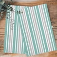 thumbnail image 4 of Aqua Grey Stripe Kitchen Towels Set of 2, Water Absorbent Dish Towel, Farmhouse Minimalist Striped Decorative Hand Towels - Quick Drying Cloth for Cooking Baking, 18x28 Inch, 4 of 8