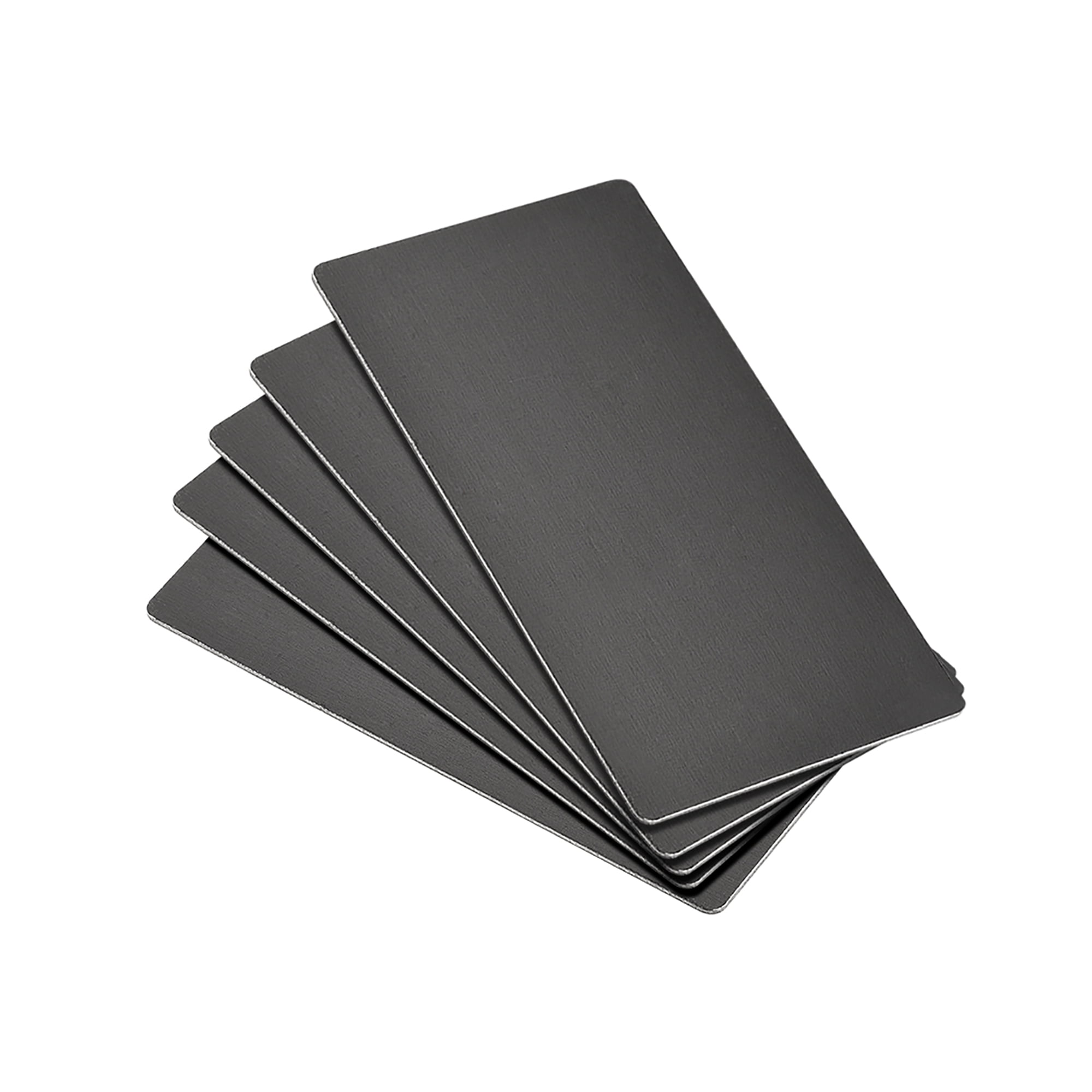 Blank Metal Cards 80x40x0.8mm Anodized Aluminum Plate for DIY Laser