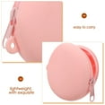 thumbnail image 3 of KALLORY Keychain Wristlet Coin Purse Pink Silicone 1Pack Easy To Clean For Adults, 3 of 7